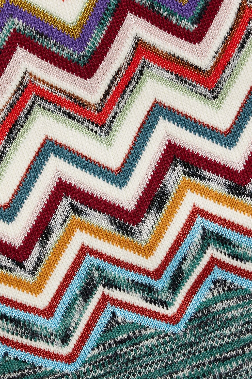 MISSONI Jacquard-knit wool-blend mini skirt