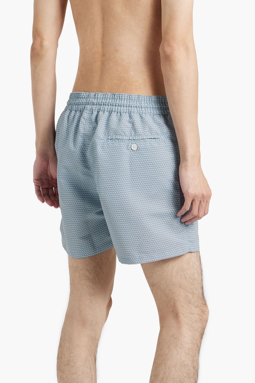 FRESCOBOL CARIOCA Mid-length printed swim shorts