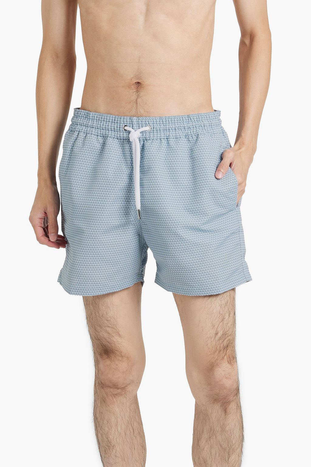 FRESCOBOL CARIOCA Mid-length printed swim shorts