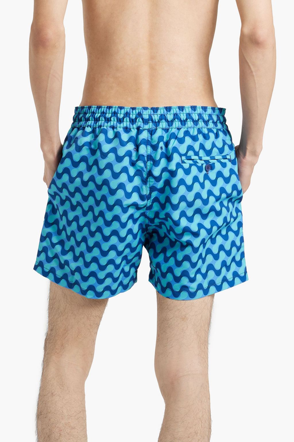FRESCOBOL CARIOCA Mid-length printed swim shorts