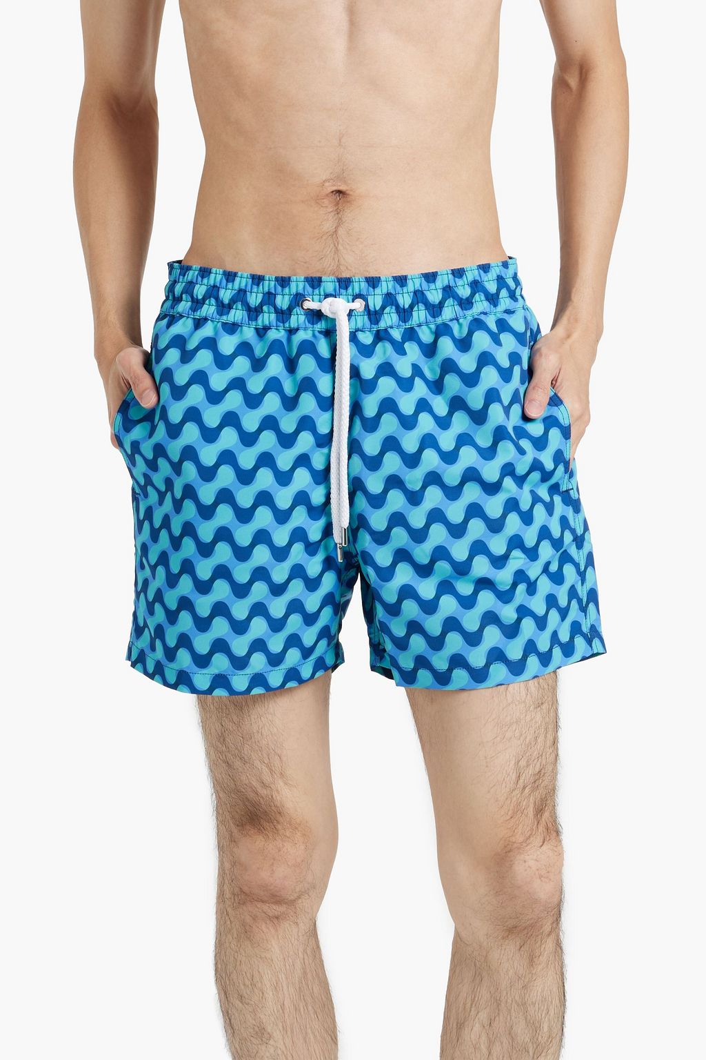 FRESCOBOL CARIOCA Mid-length printed swim shorts