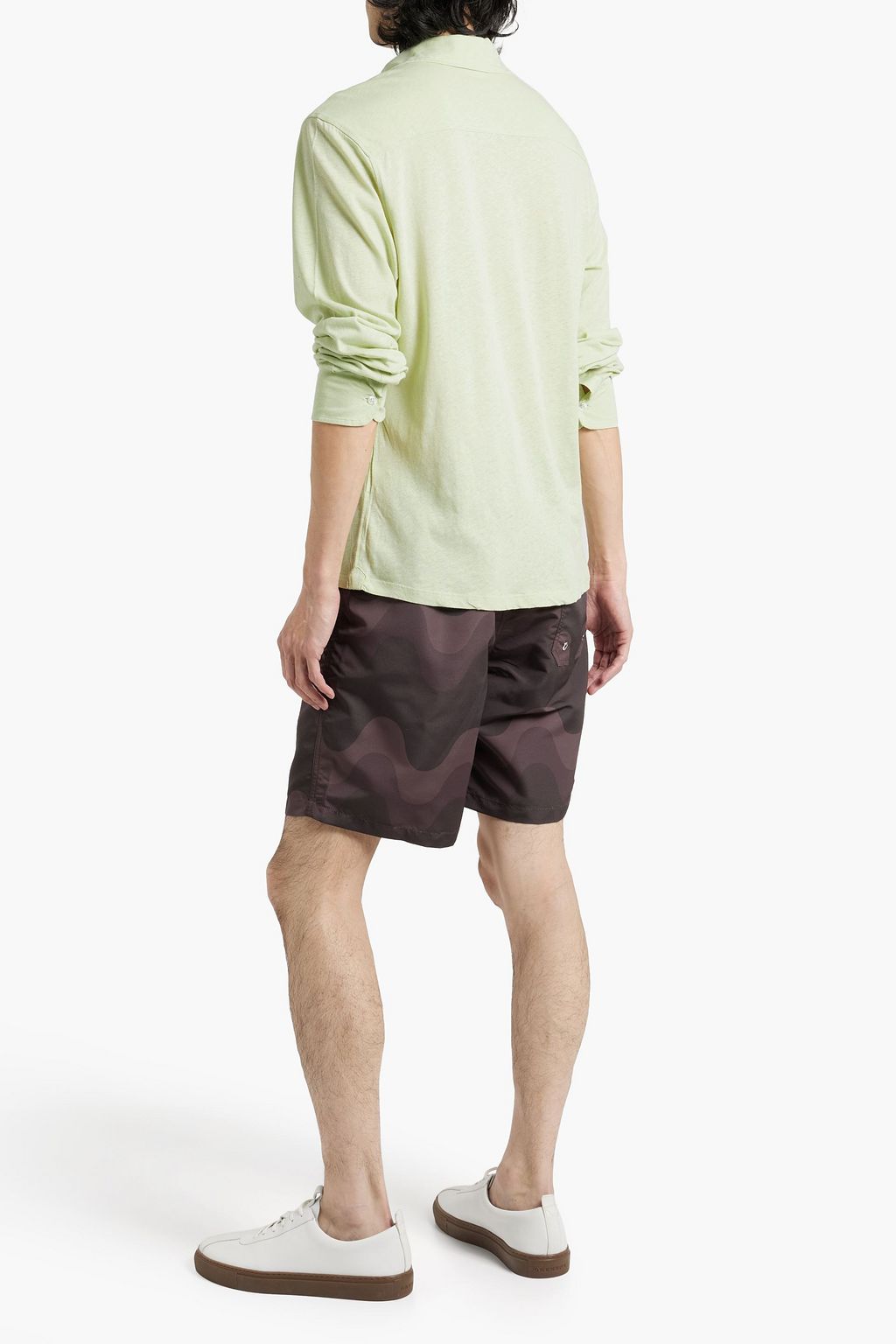 FRESCOBOL CARIOCA Marcio cotton and linen-blend jersey shirt