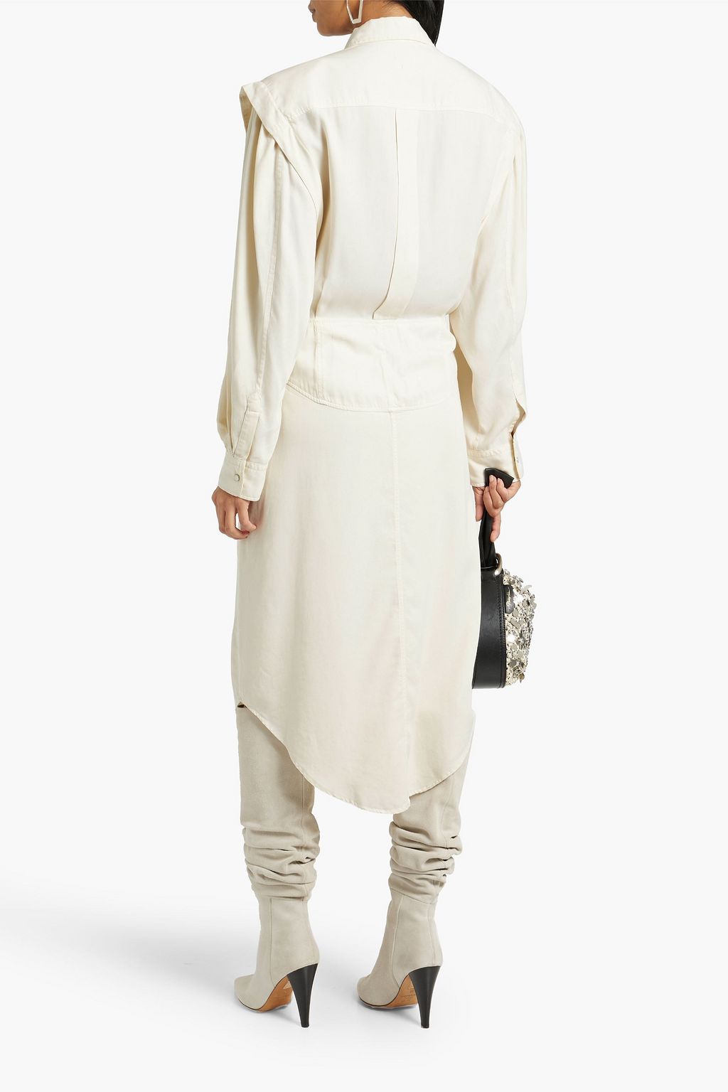 ISABEL MARANT Naveen Lyocell-twill midi shirt dress