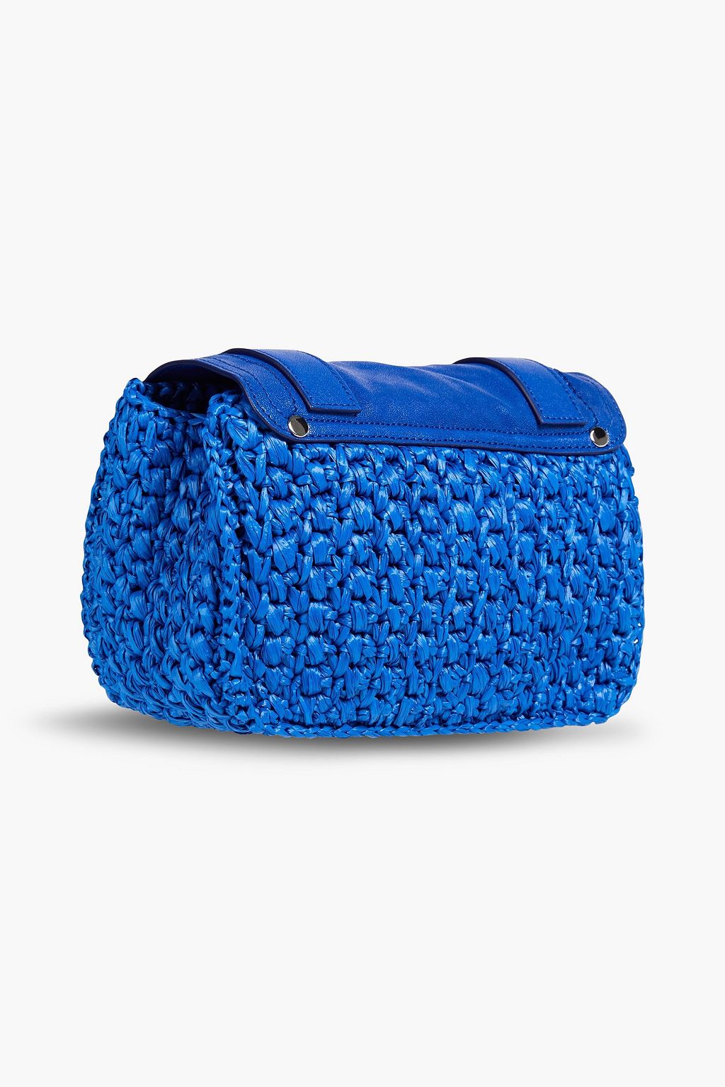 PROENZA SCHOULER Crossbody Bag aus strukturiertem Leder und Raffiabastimitat
