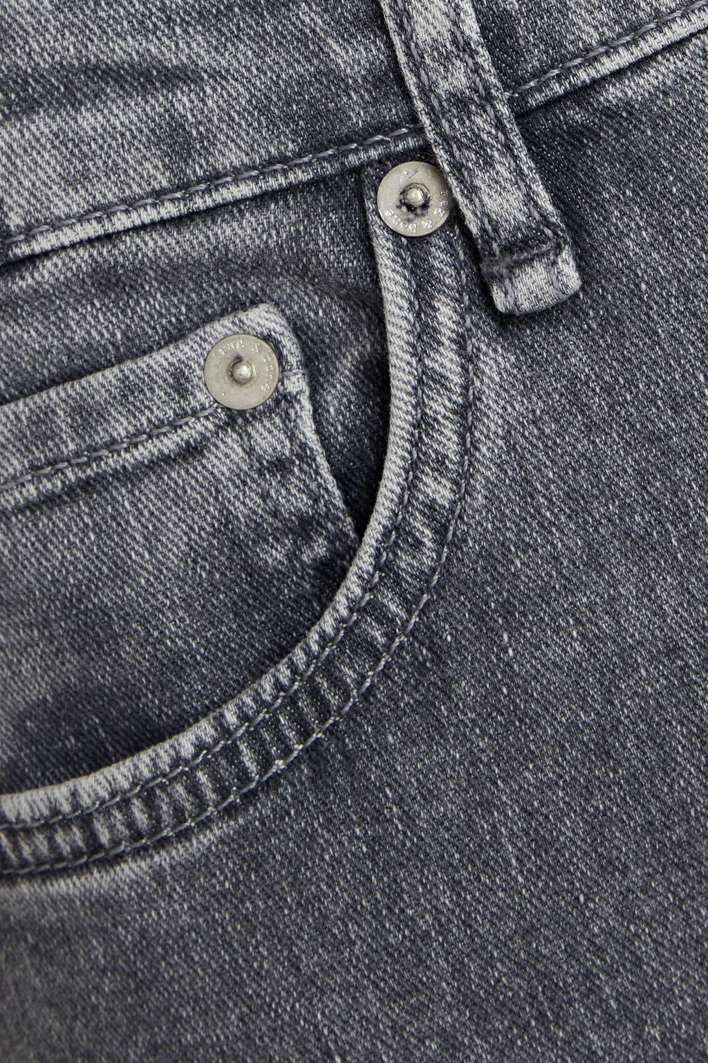 RAG & BONE جينز بأرجل ضيقة وخصر عالٍ مغسول بالحمض