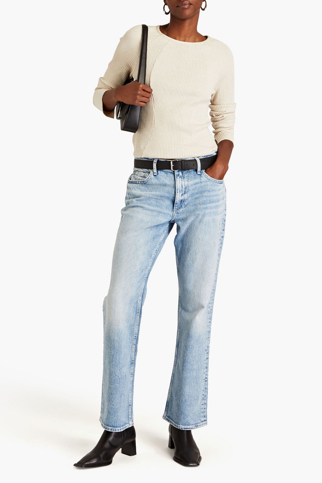 RAG & BONE جينز “مالفيرن” بقصّة بوت كت وخصر متوسط الارتفاع