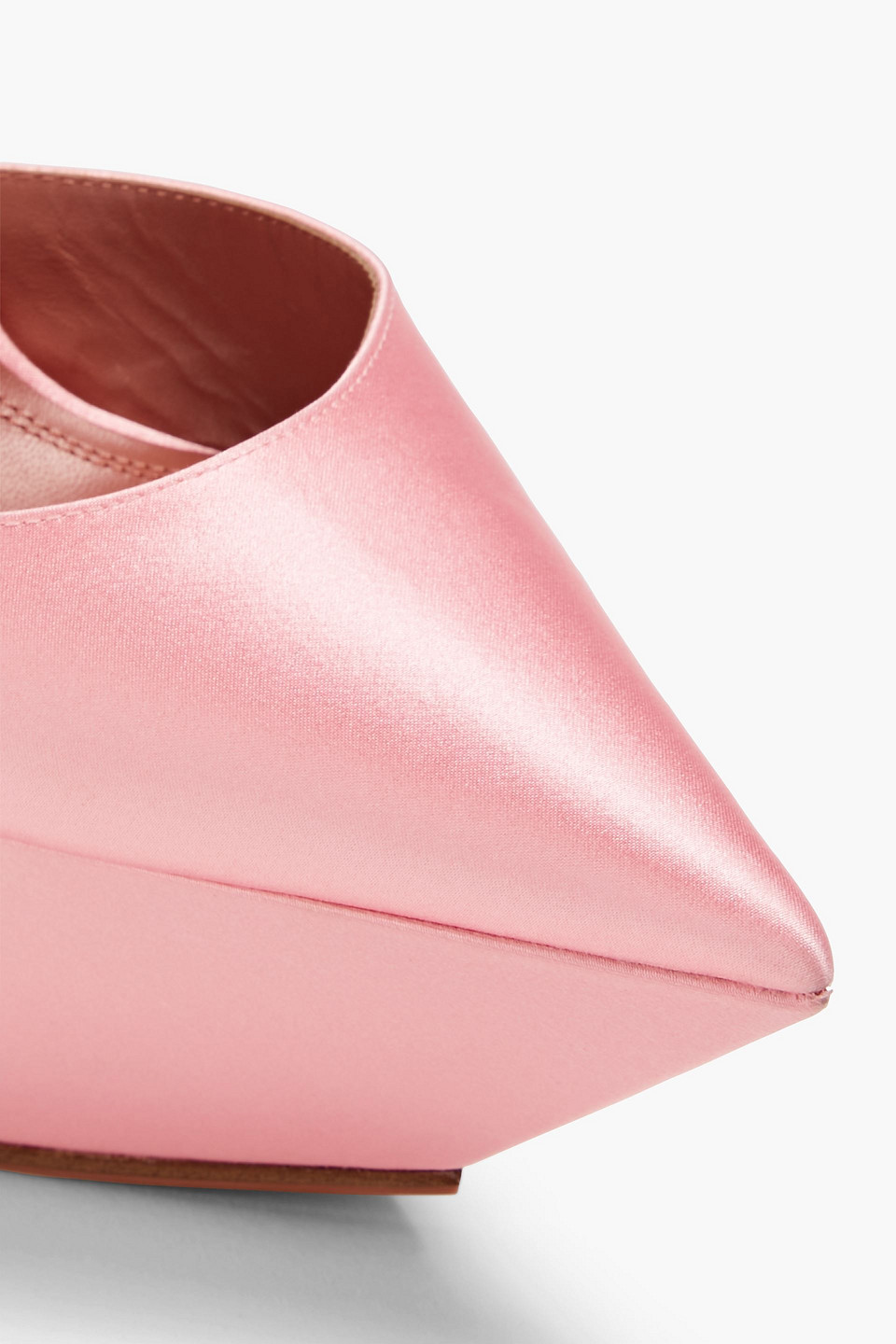 AMINA MUADDI SATIN PLATFORM PUMPS 