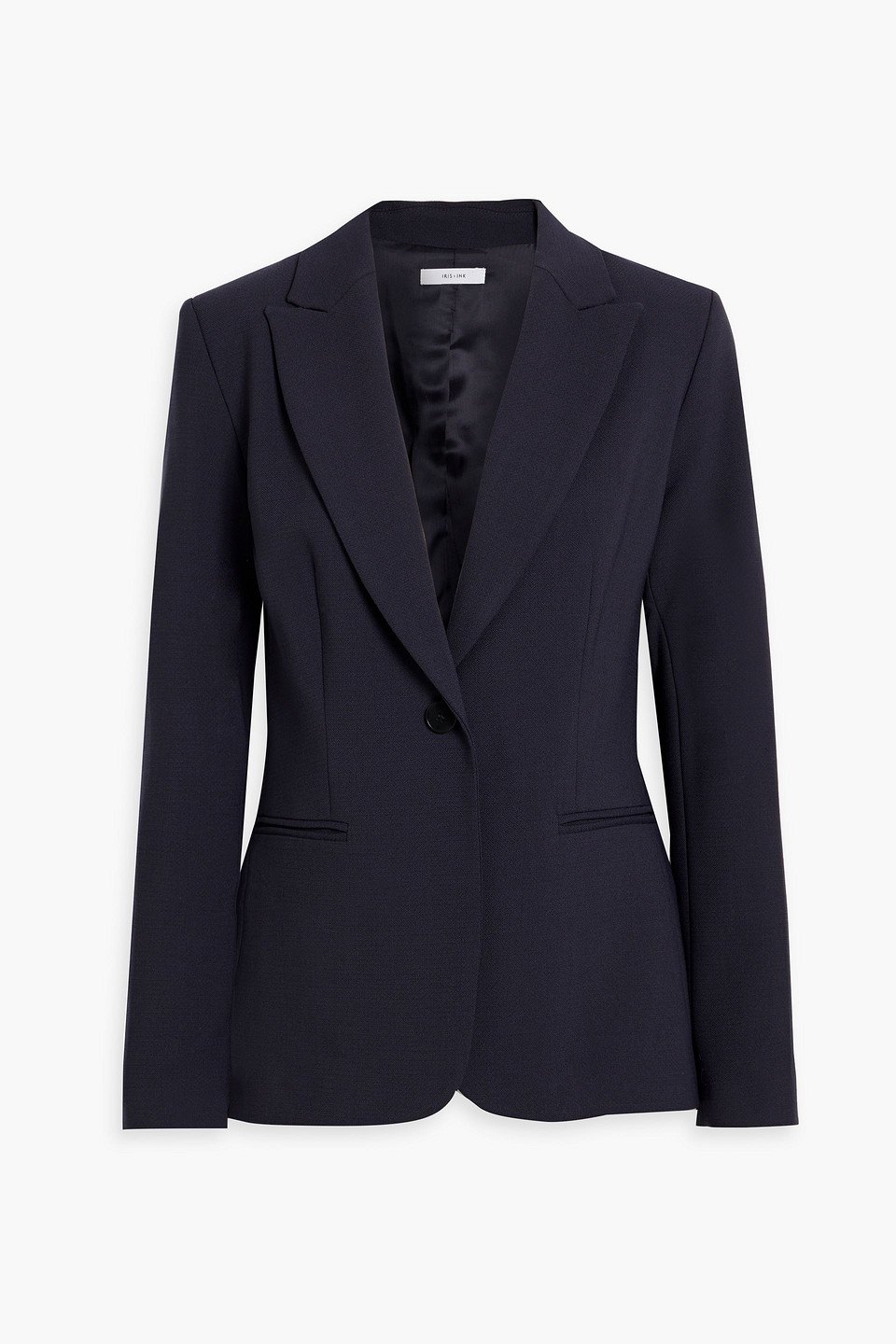 iris & ink - danna crepe blazer - blue - uk/au 8