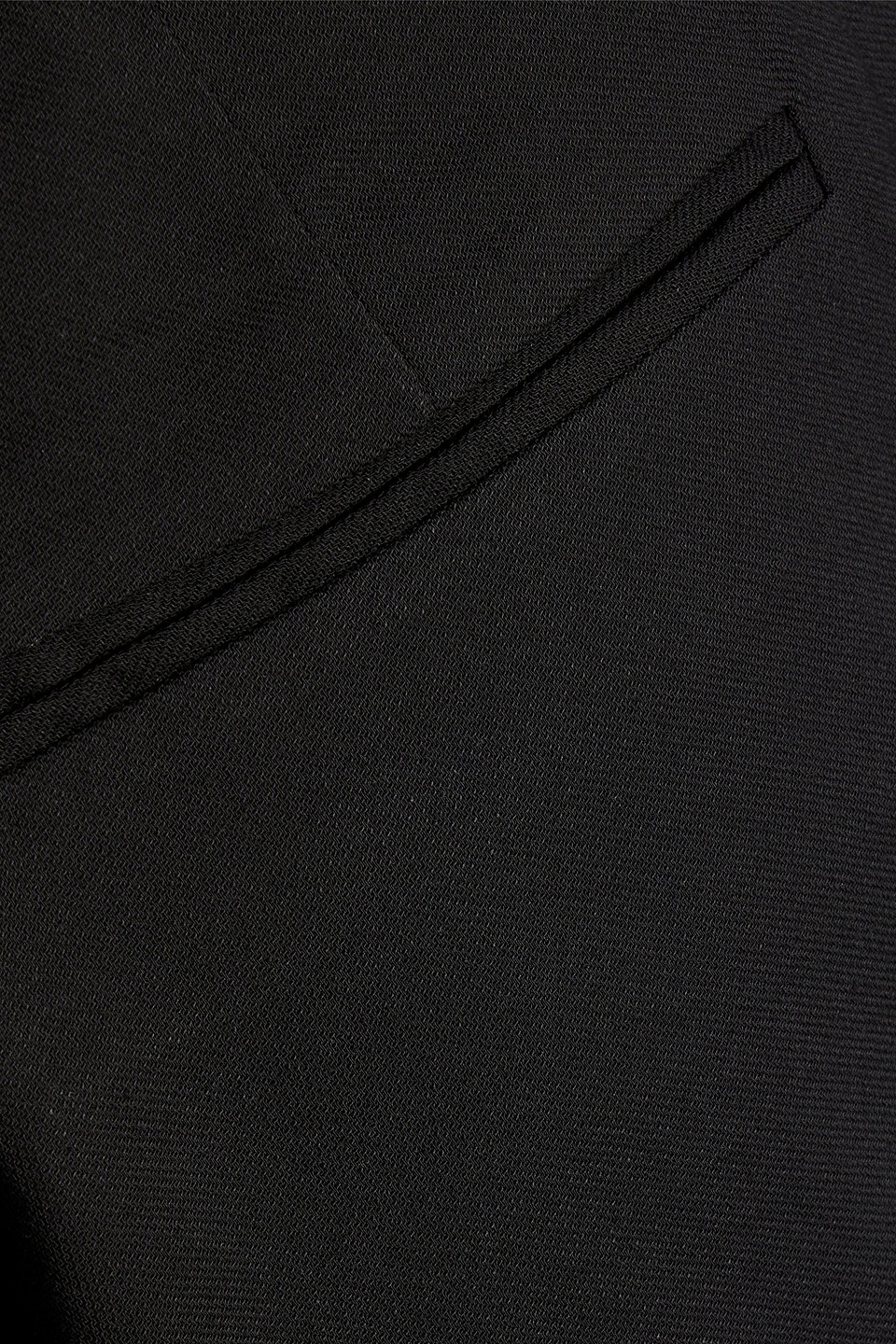 Iris & Ink Lucia Cropped Twill Slim-leg Pants In Black