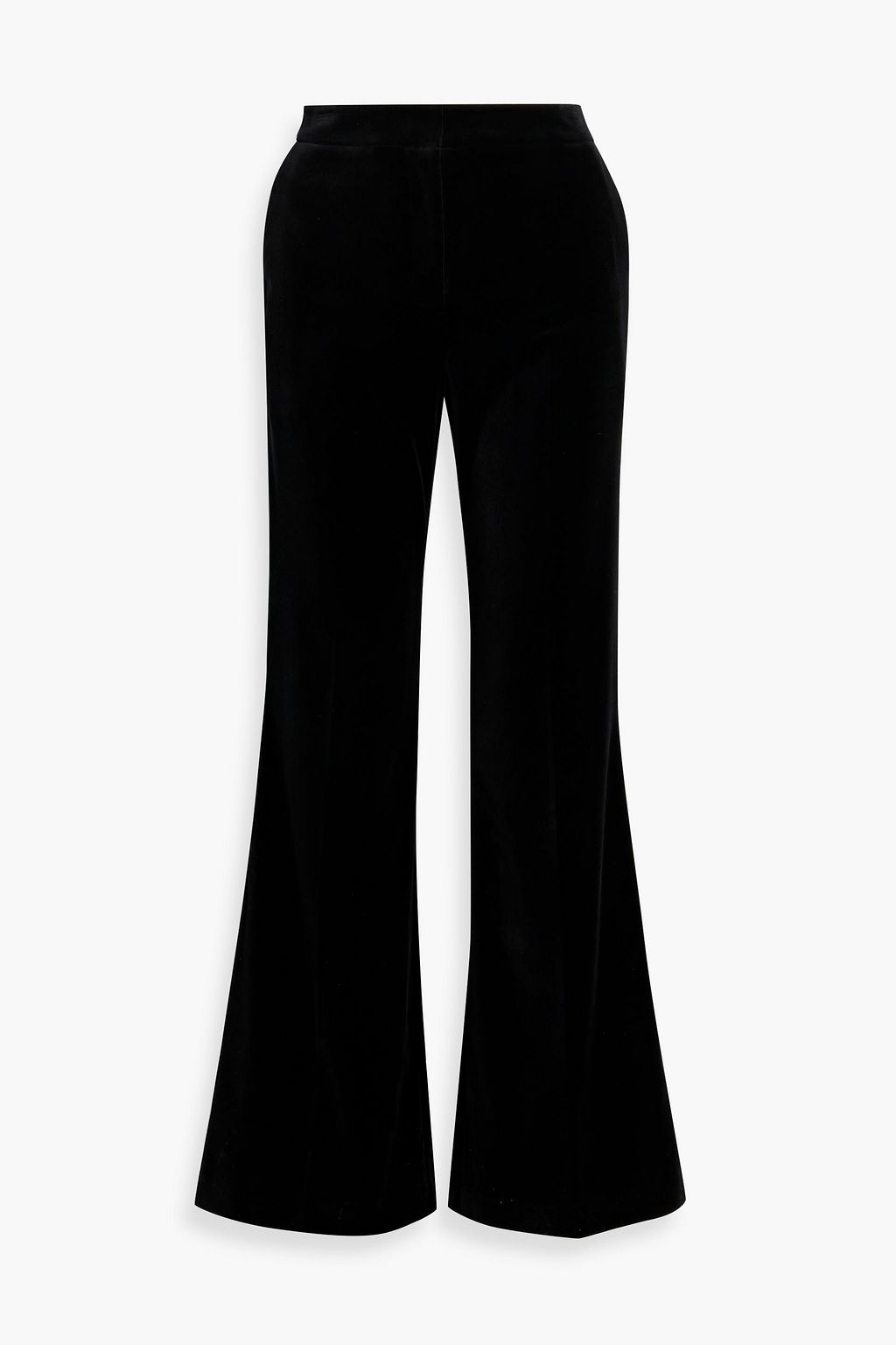 IRIS & INK Felicity cotton-blend velvet flared pants