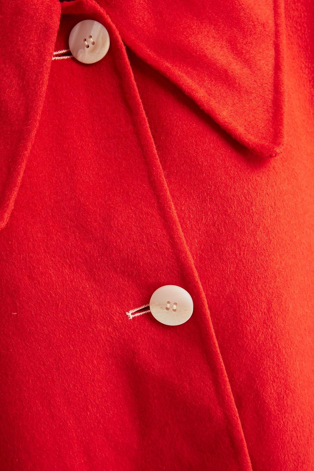 GANNI Wool-blend felt coat