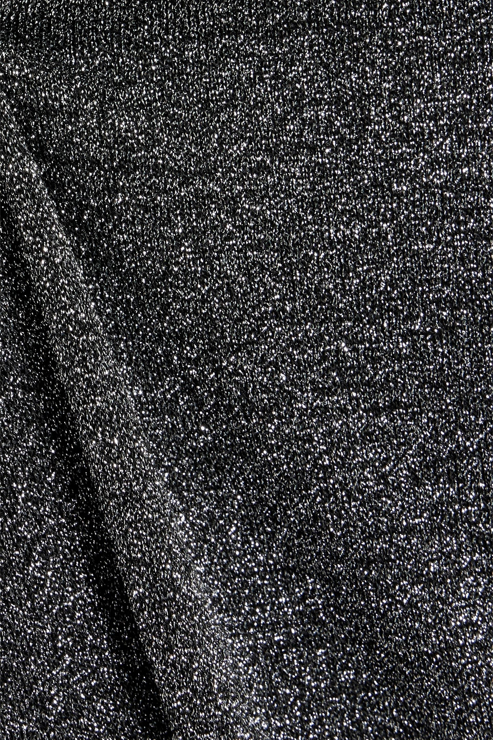 Isabel Marant Mendel Tie-front Metallic Jersey Top In Black