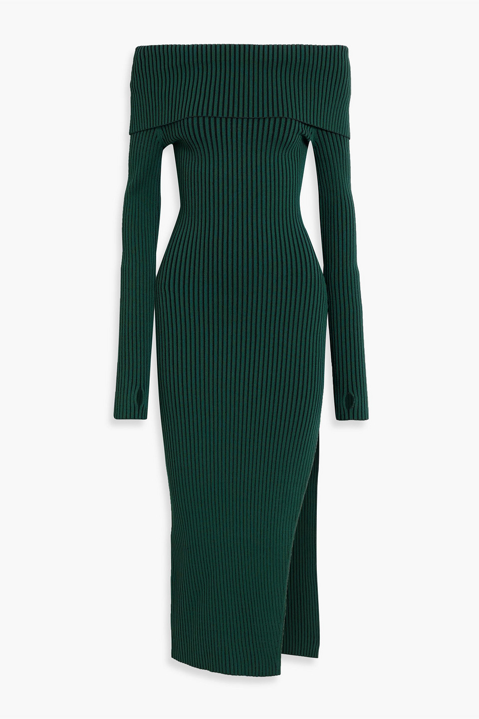 Nicholas Nita Off-shoulder Dress In Forest Green | ModeSens