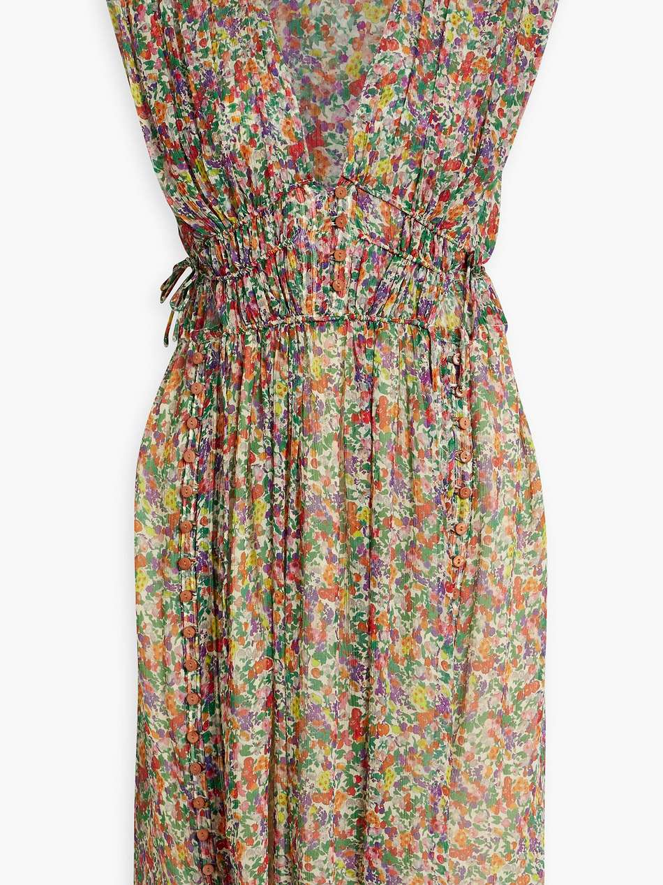 oaxoli floral-print silk-georgette mini dress