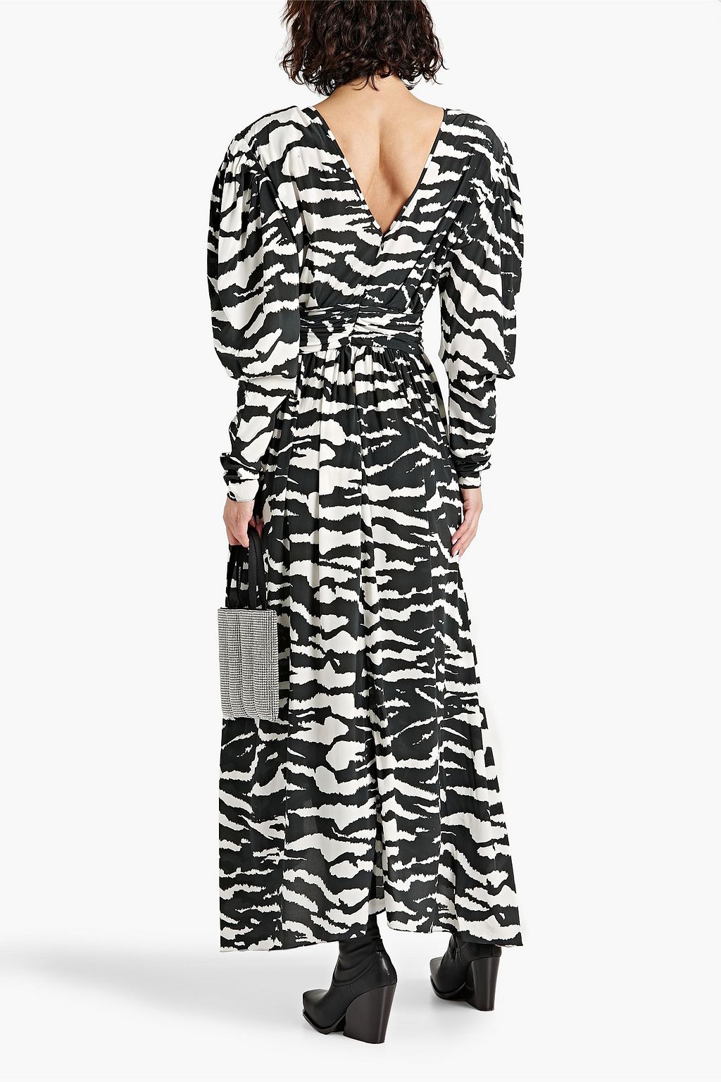 ISABEL MARANT Blaine ruched printed silk-blend crepe de chine maxi dress