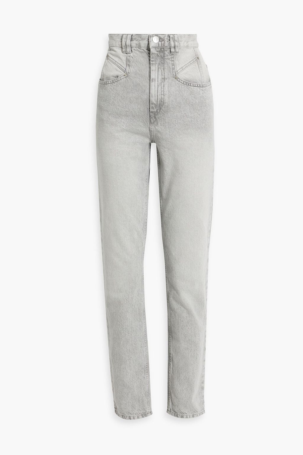 ISABEL MARANT Dominic faded high rise straight leg jeans THE OUTNET