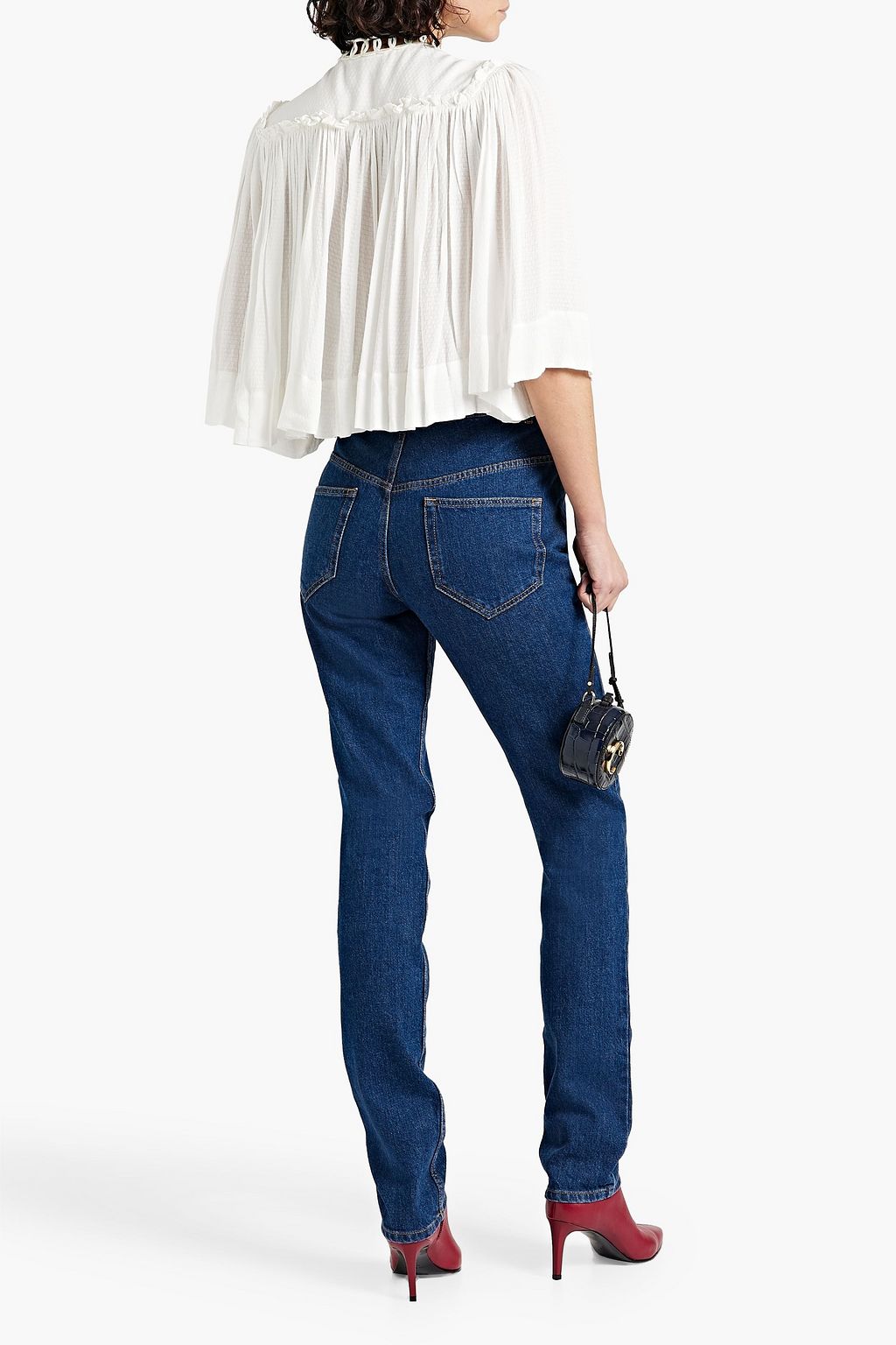 ISABEL MARANT Dahlia embroidered crepe blouse