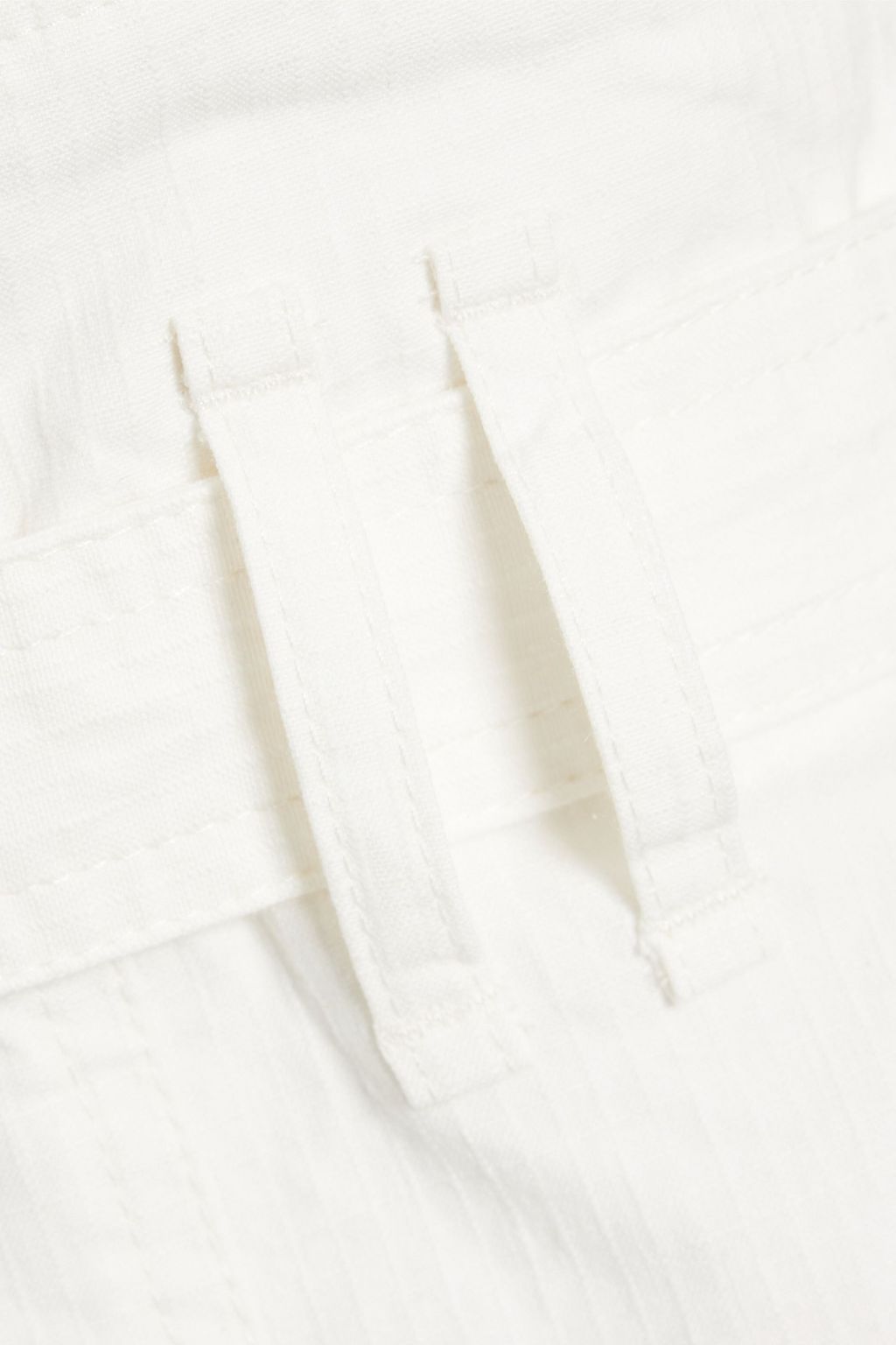 ISABEL MARANT Elekia belted stretch-linen and cotton-blend ripstop midi skirt