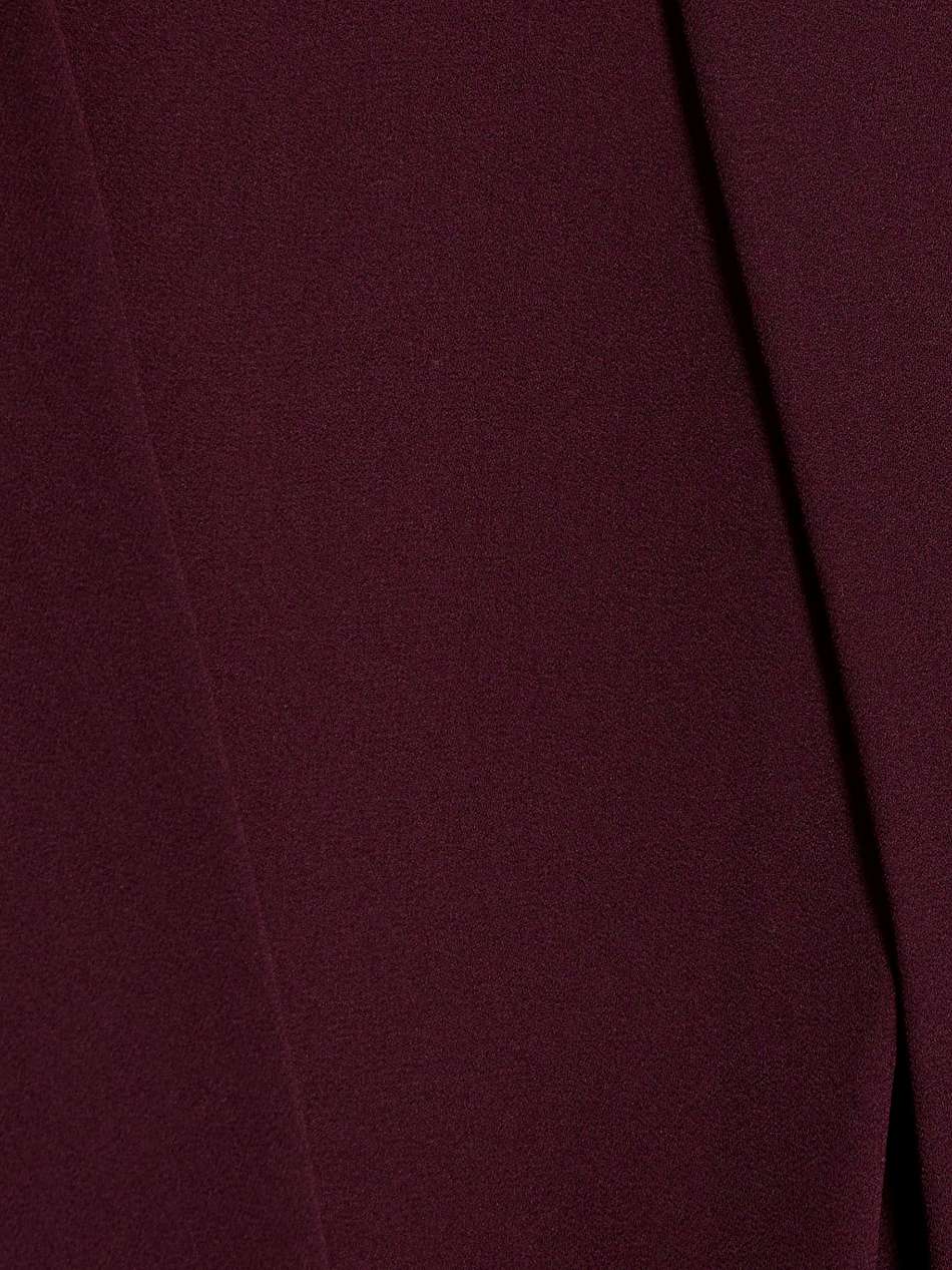 tie-detailed chiffon dress