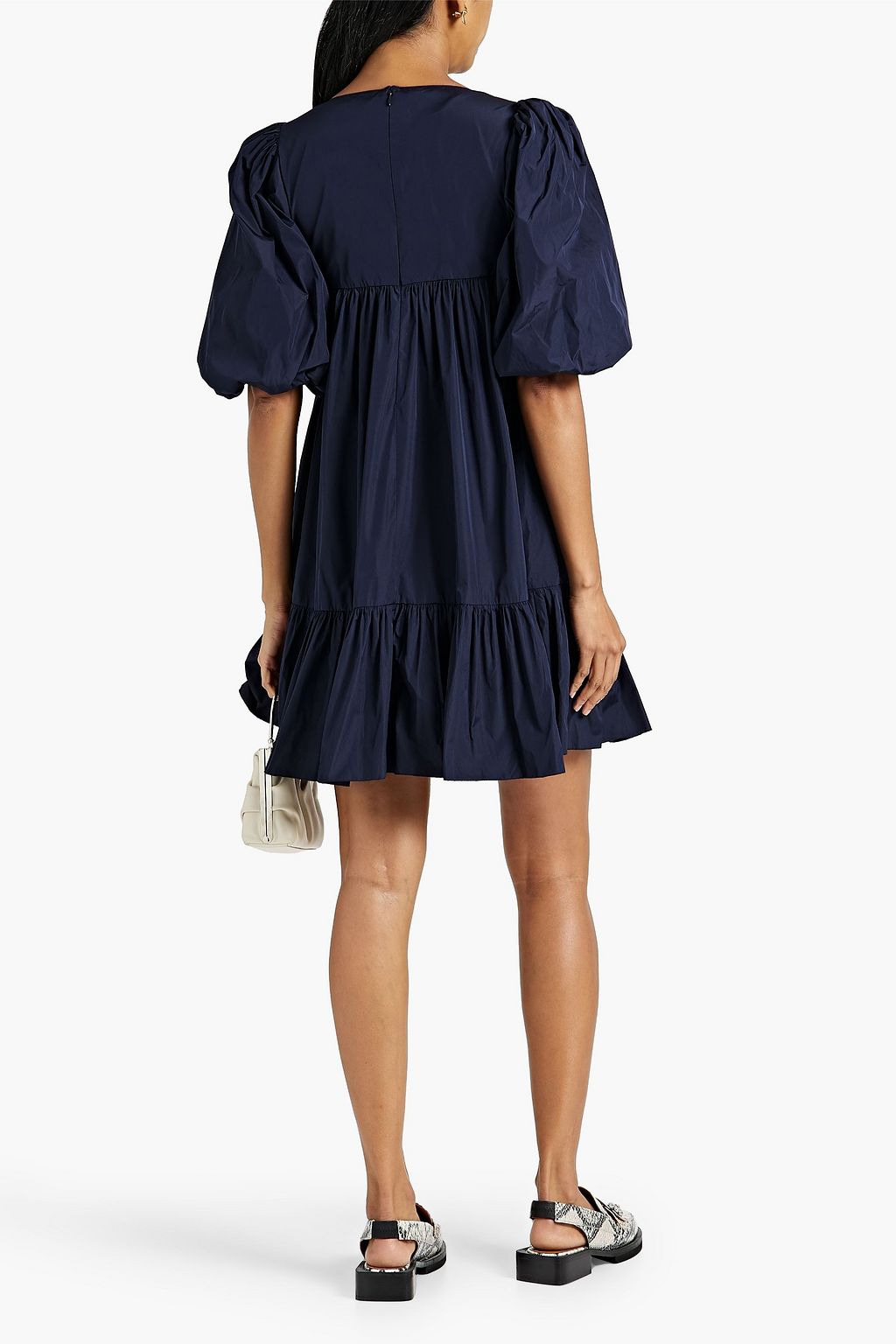 REDVALENTINO Ruffled taffeta mini dress