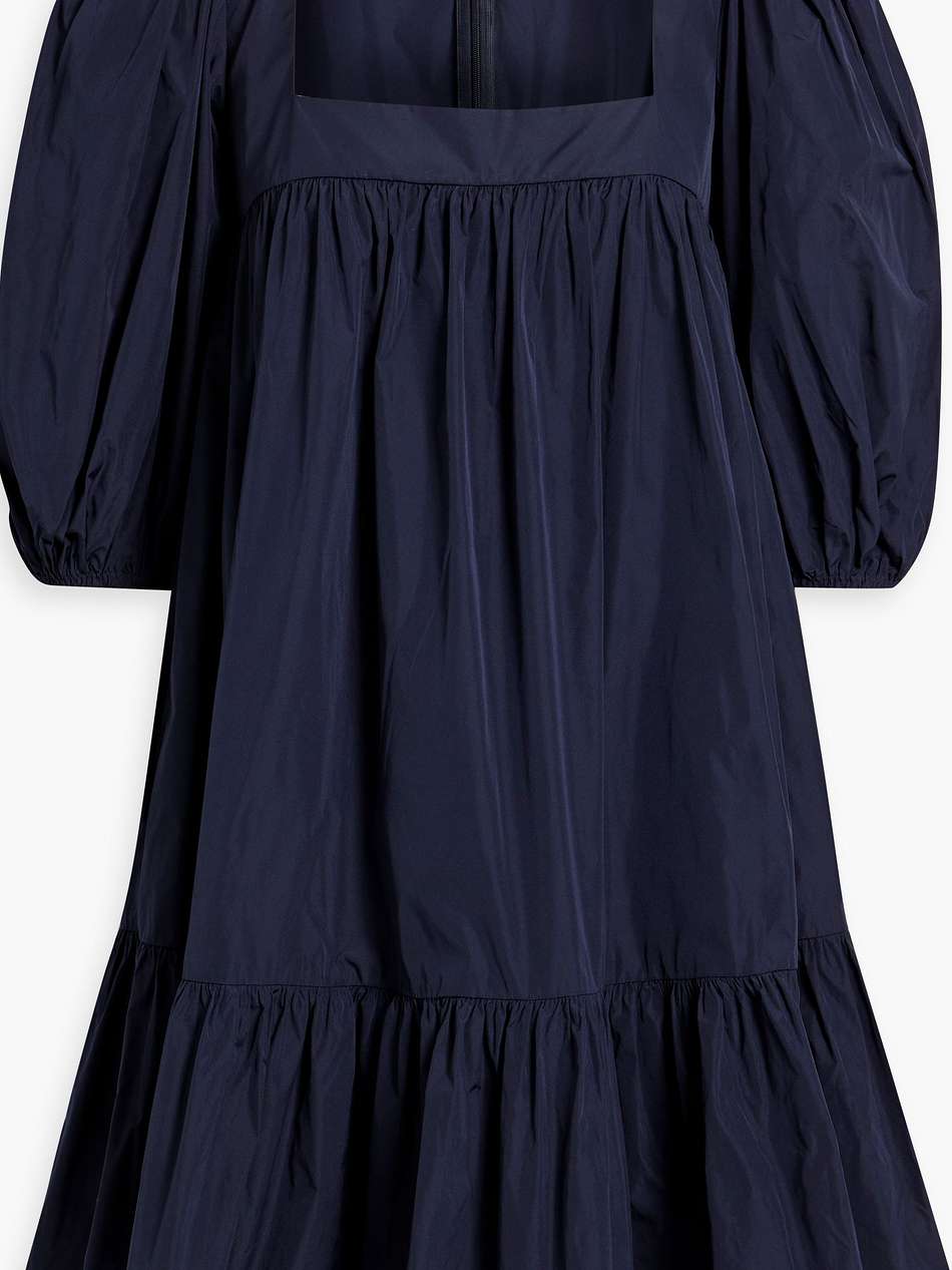 ruffled taffeta mini dress