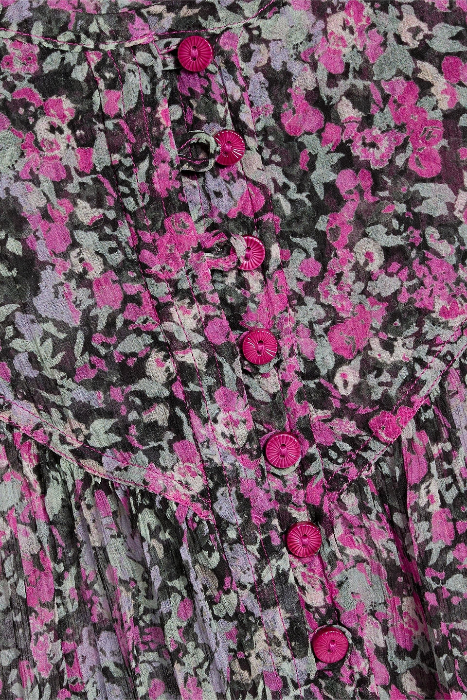 ISABEL MARANT ORION FLORAL-PRINT SILK-GEORGETTE MINI DRESS