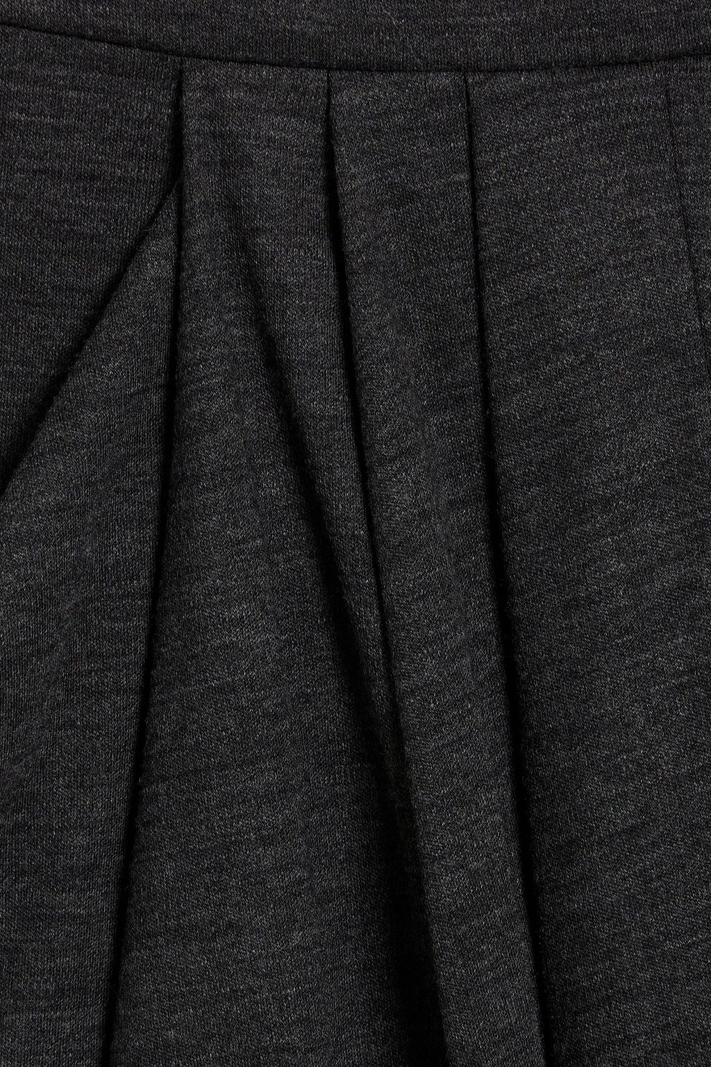 ISABEL MARANT Ginali pleated wool-jersey skirt