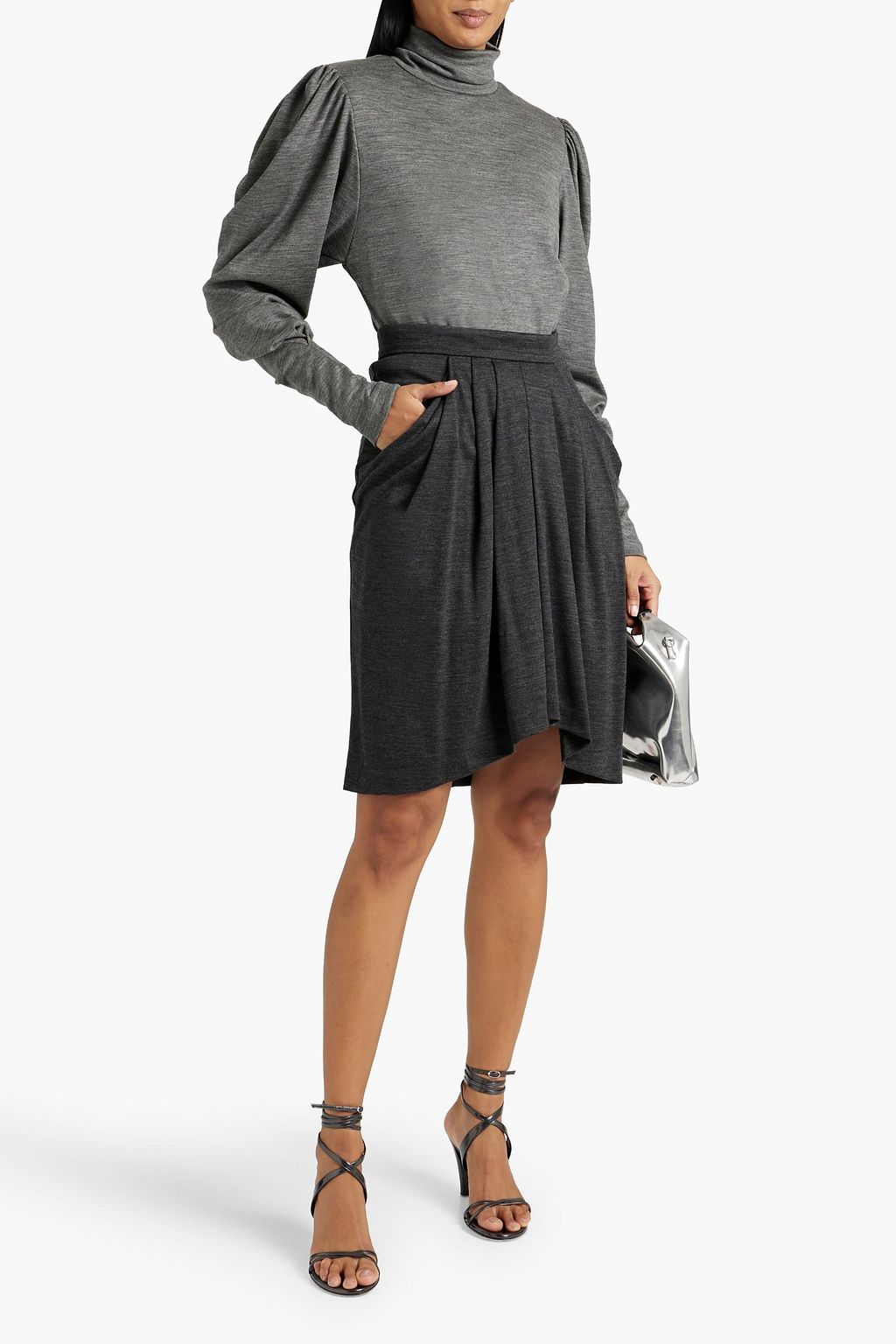 ISABEL MARANT Gavina wool-jersey turtleneck top