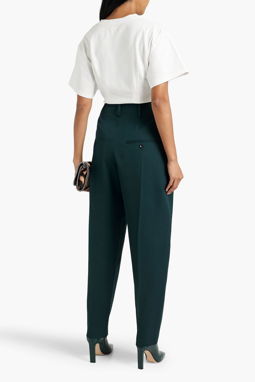 ISABEL MARANT Wool-twill tapered pants