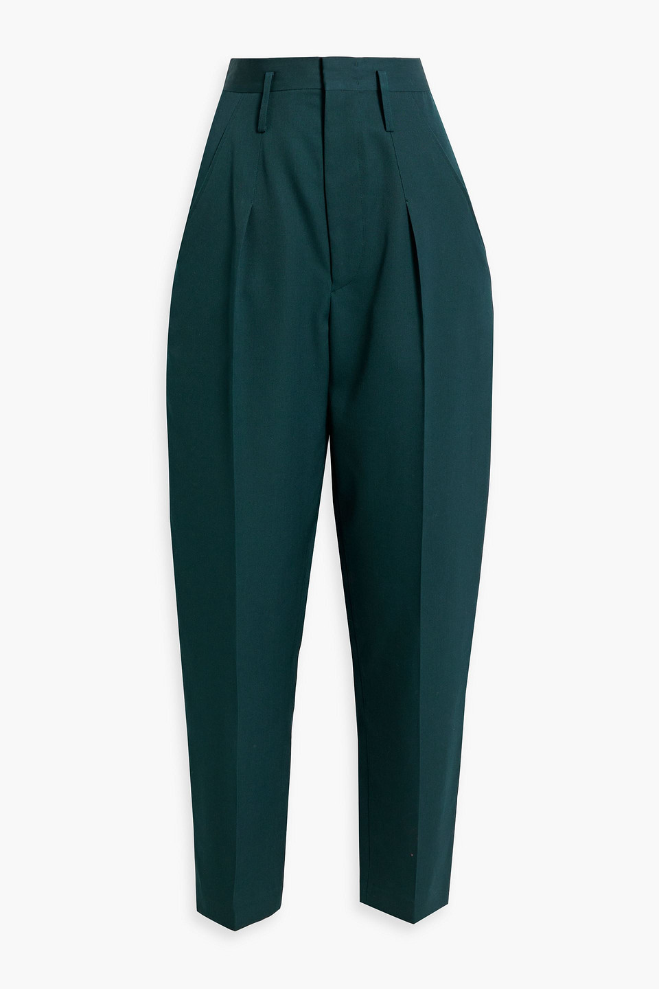 Isabel Marant Racomisl Wool-twill Tapered Pants In Dark Green