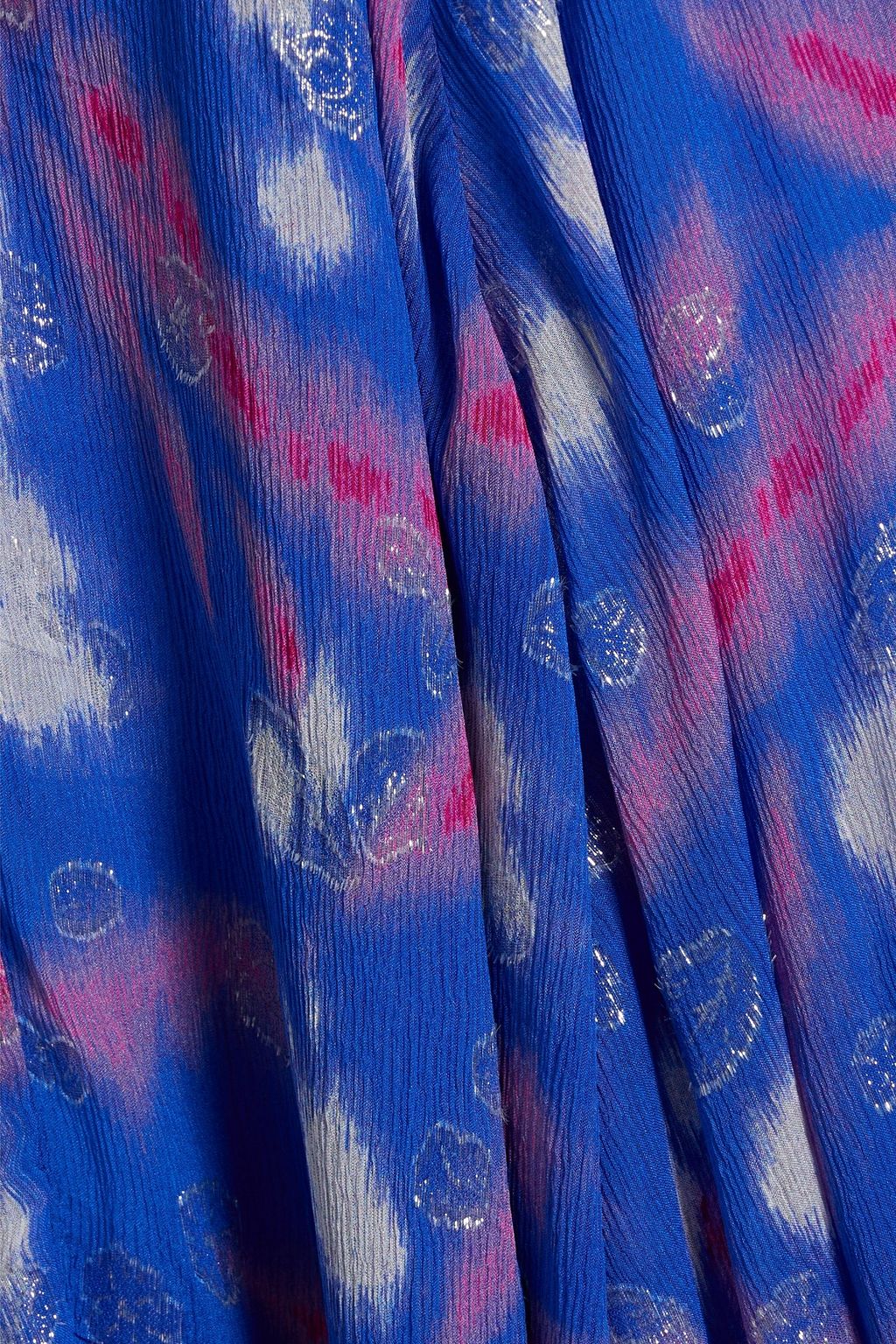 ISABEL MARANT Namoni printed fil coupé silk-blend crepon maxi skirt