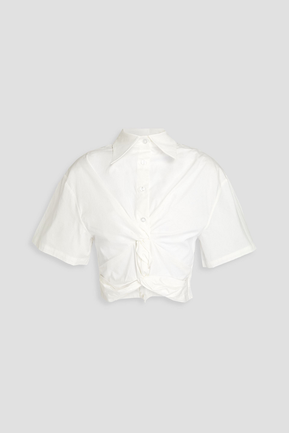 ANNA QUAN CECIL CROPPED TASSEL SUITING TOP