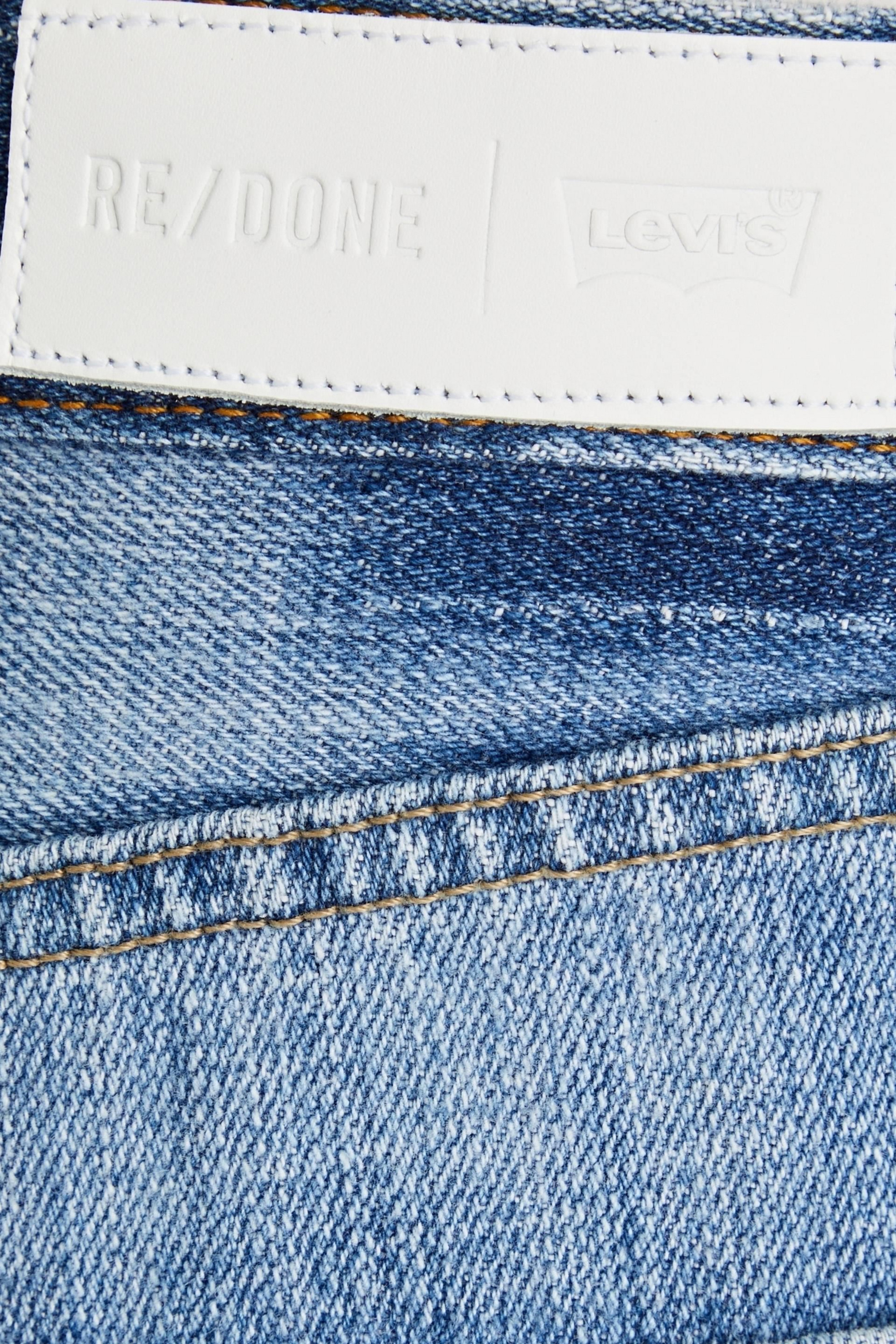 RE/DONE WITH LEVI'S Patchwork high-rise straight-leg jeans