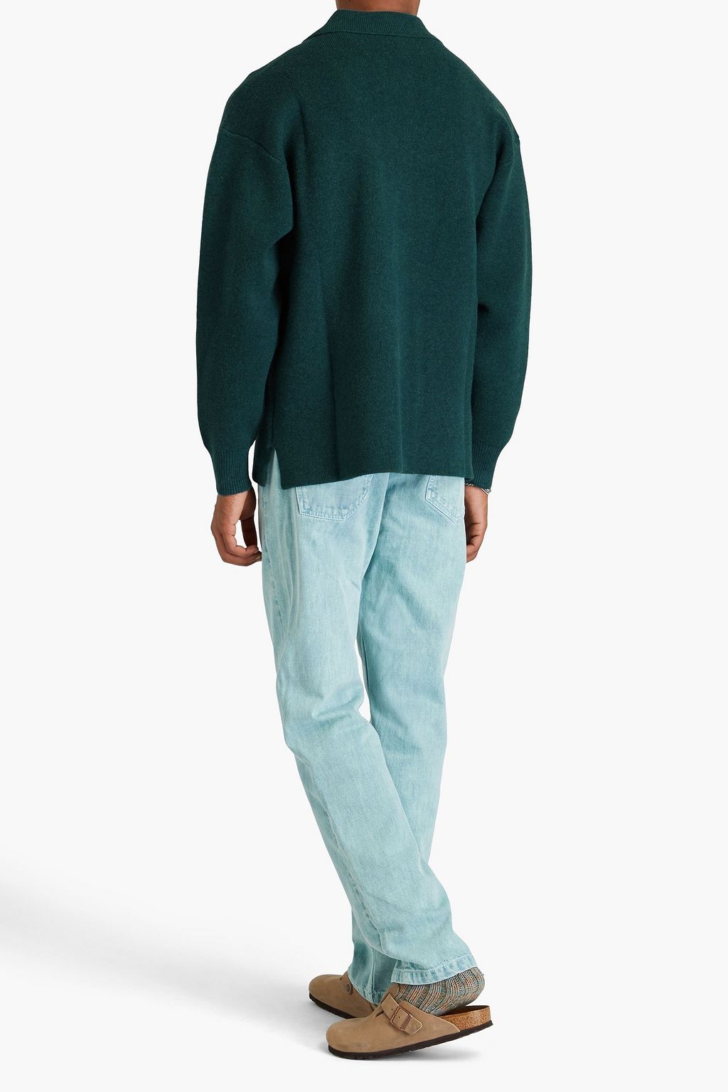 ISABEL MARANT Lois merino wool-blend polo sweater