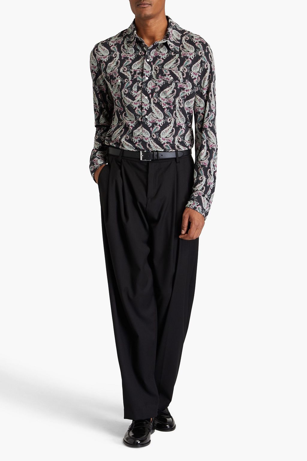 ISABEL MARANT Lettyzim paisley-print jersey shirt