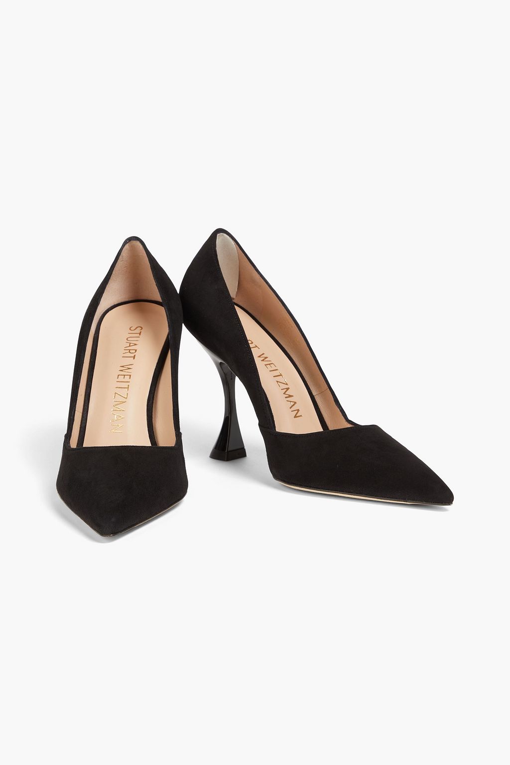 STUART WEITZMAN X Curve 100 suede pumps