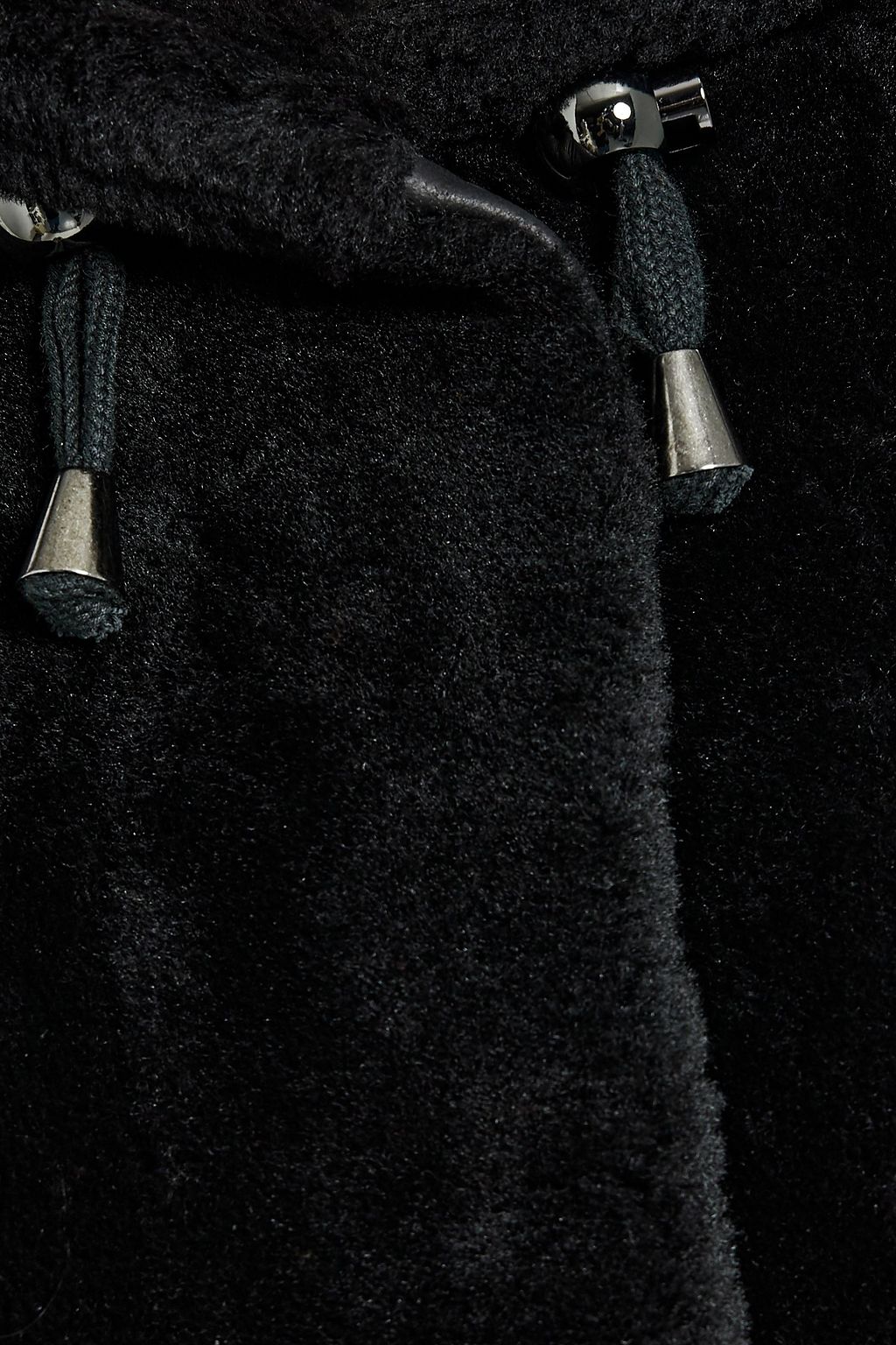 DOM GOOR Reversible shearling hooded coat