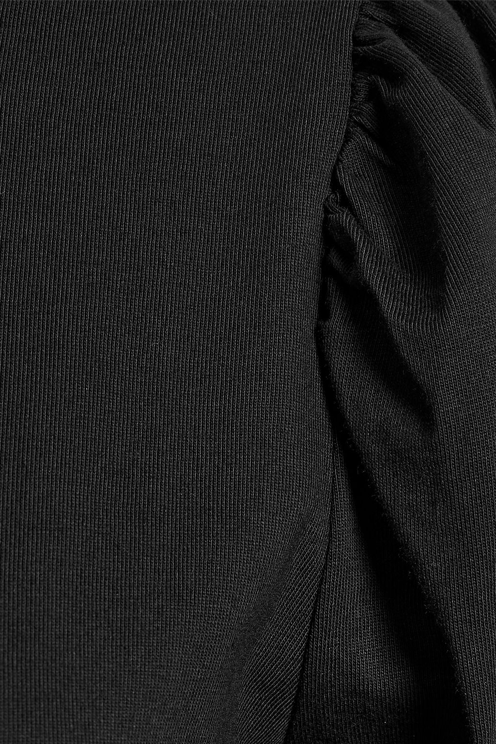 FRAME Frankie gathered cotton-jersey T-shirt