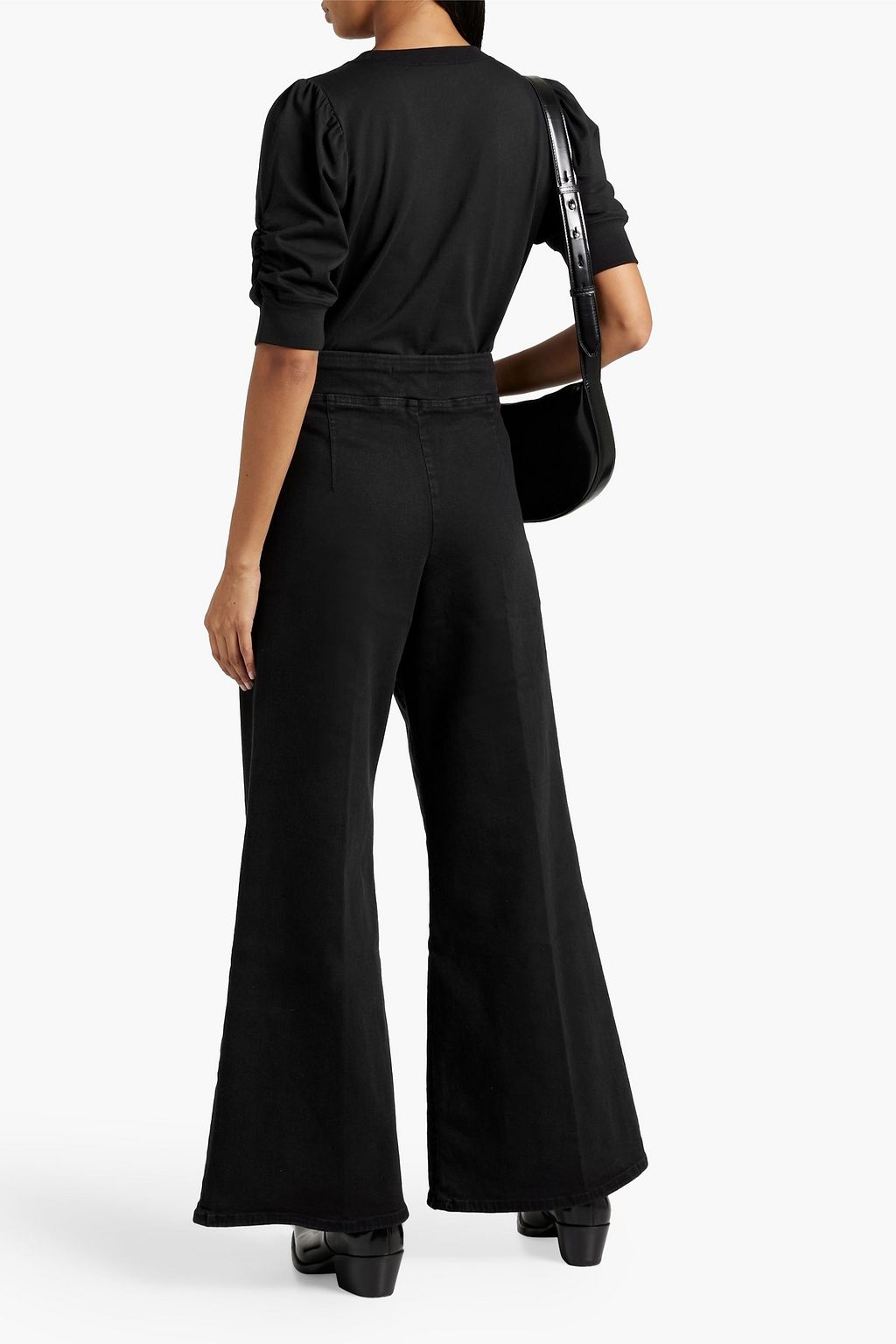 FRAME Jet Set high-rise wide-leg jeans