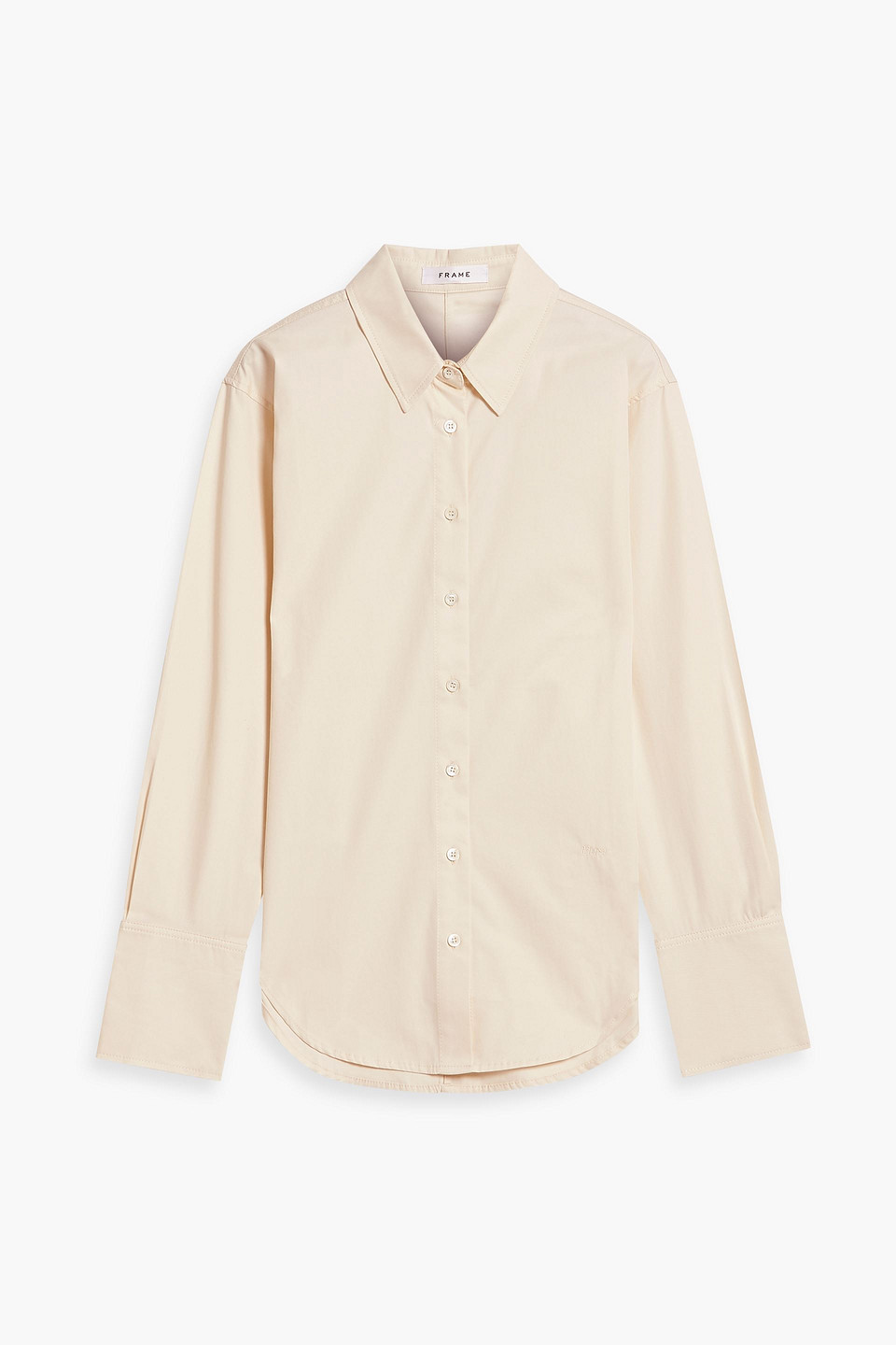 Frame Standard Cotton-twill Shirt In Ecru
