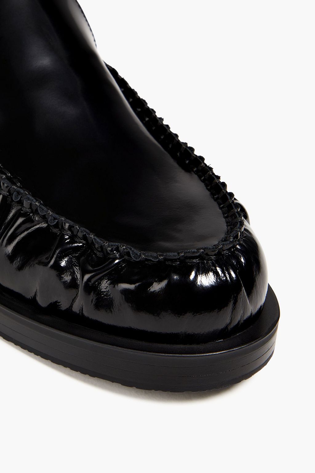 STUART WEITZMAN Grayson patent-leather loafers