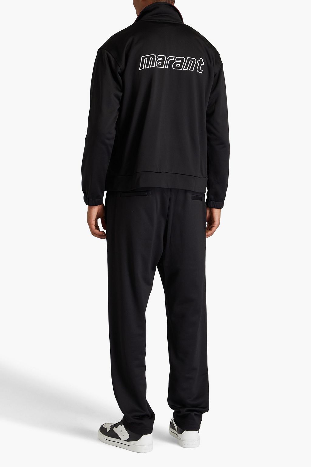 ISABEL MARANT Inay embroidered French terry track pants