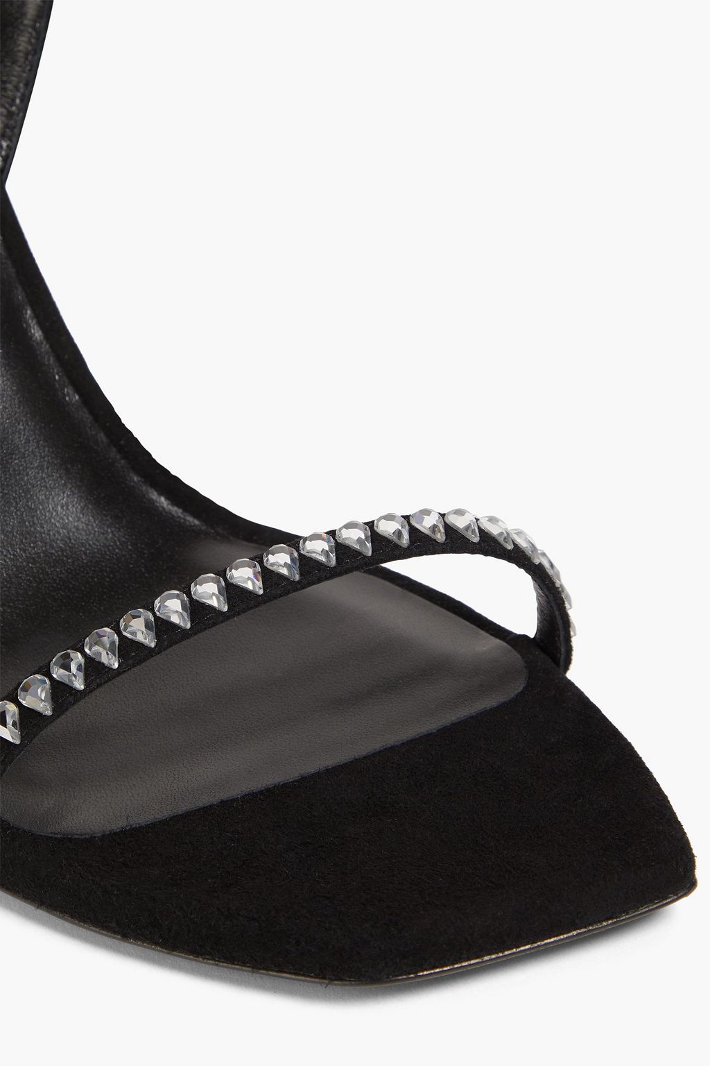 STUART WEITZMAN صندل "جيم كت" مصنوع من جلد السويد بتصميم مزركش وكعب مقاس 100