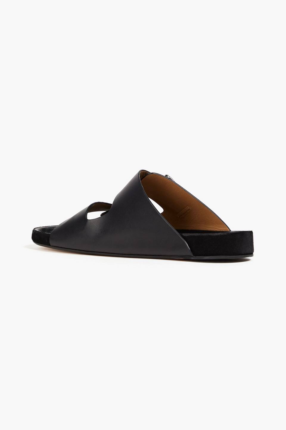 ISABEL MARANT LEKSON LEATHER SLIDES