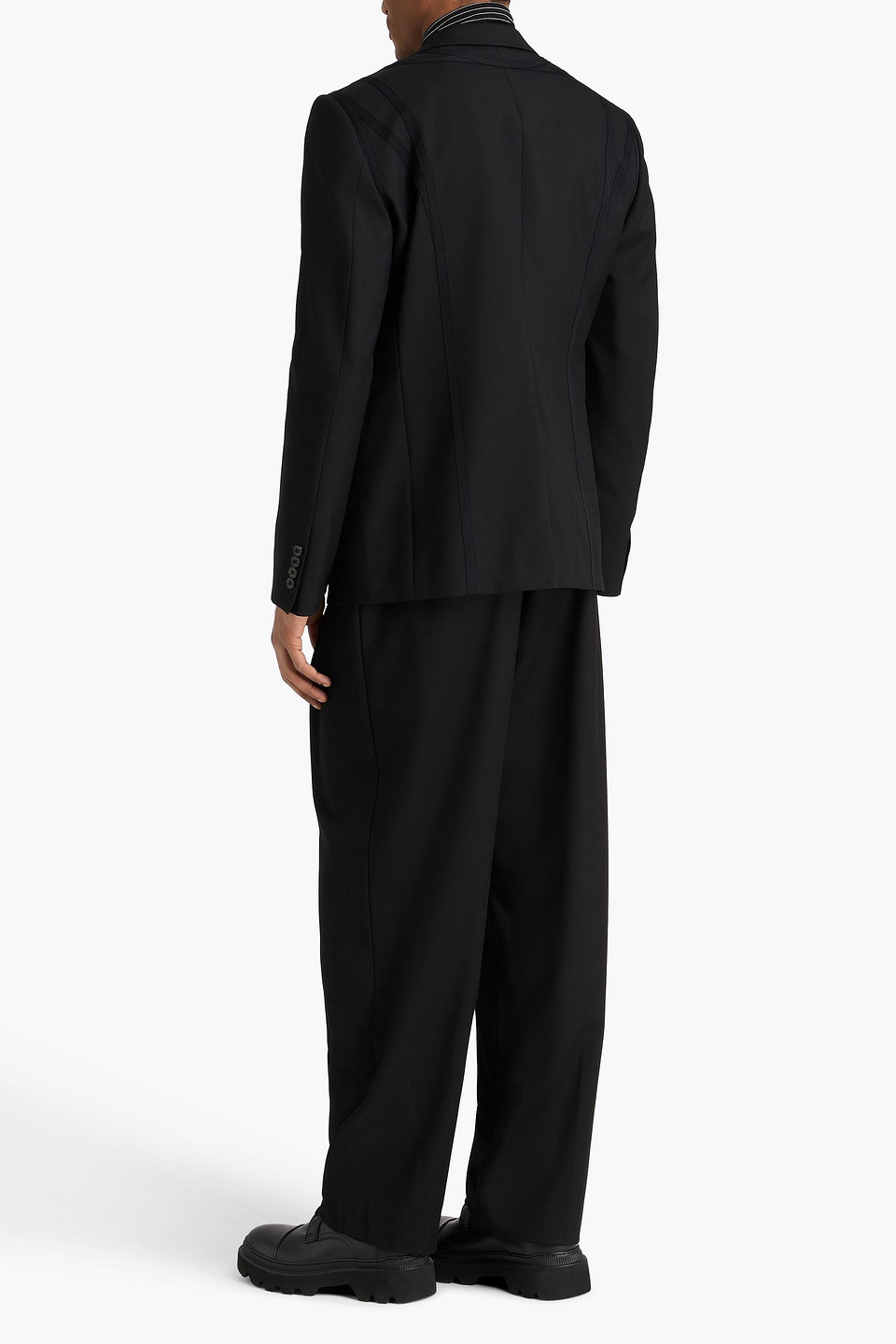  Mcqueen - Blazer Aus Woll-tweed - Schwarz - It 52 