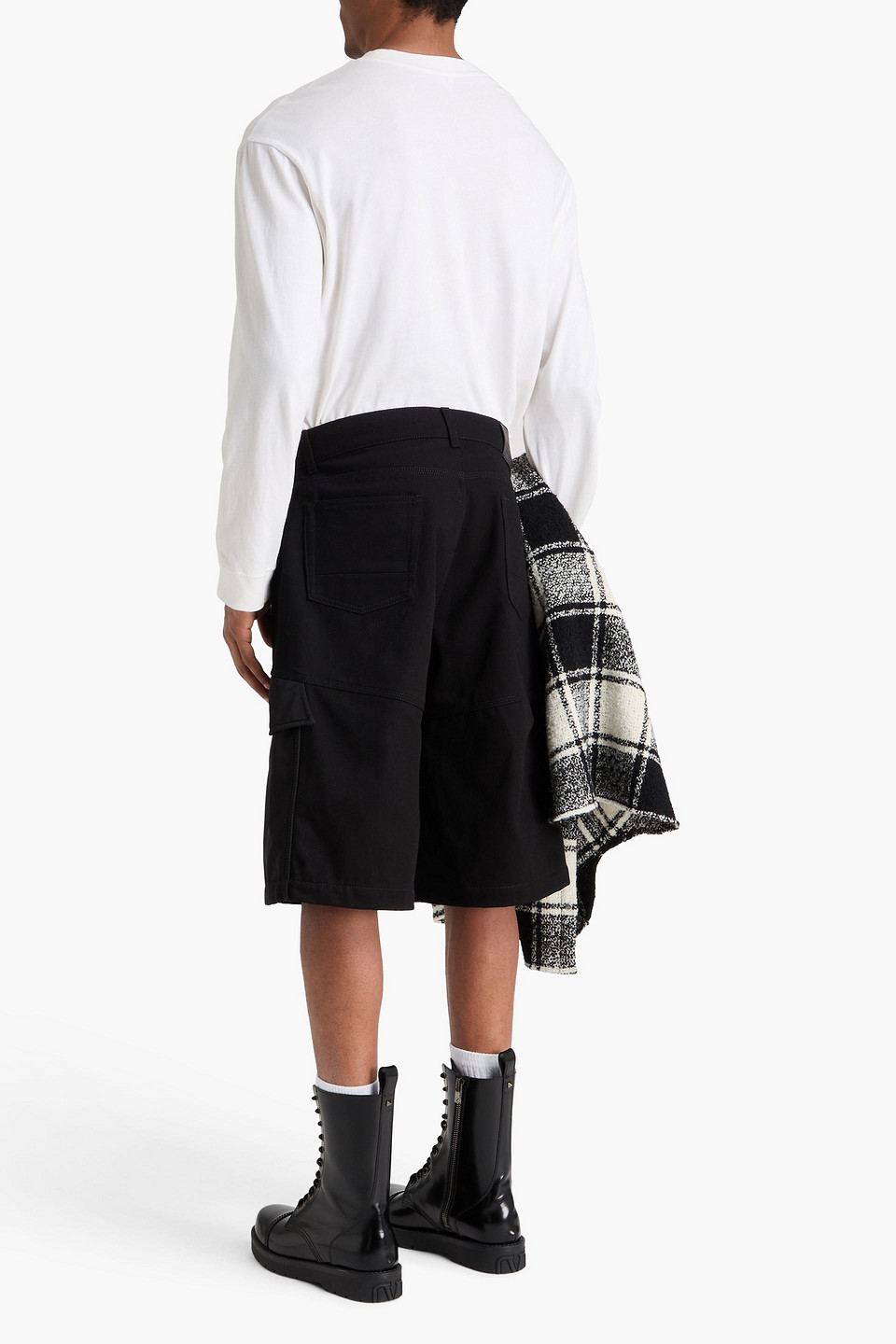 Mcqueen - Cargoshorts Aus Denim Mit Shell-besatz - Schwarz - It 46 