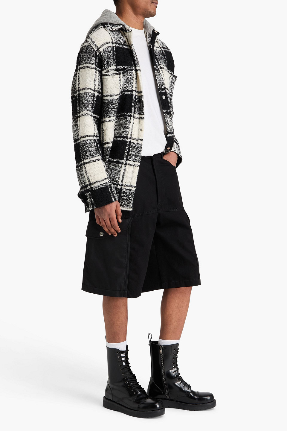  Mcqueen - Cargoshorts Aus Denim Mit Shell-besatz - Schwarz - It 46 