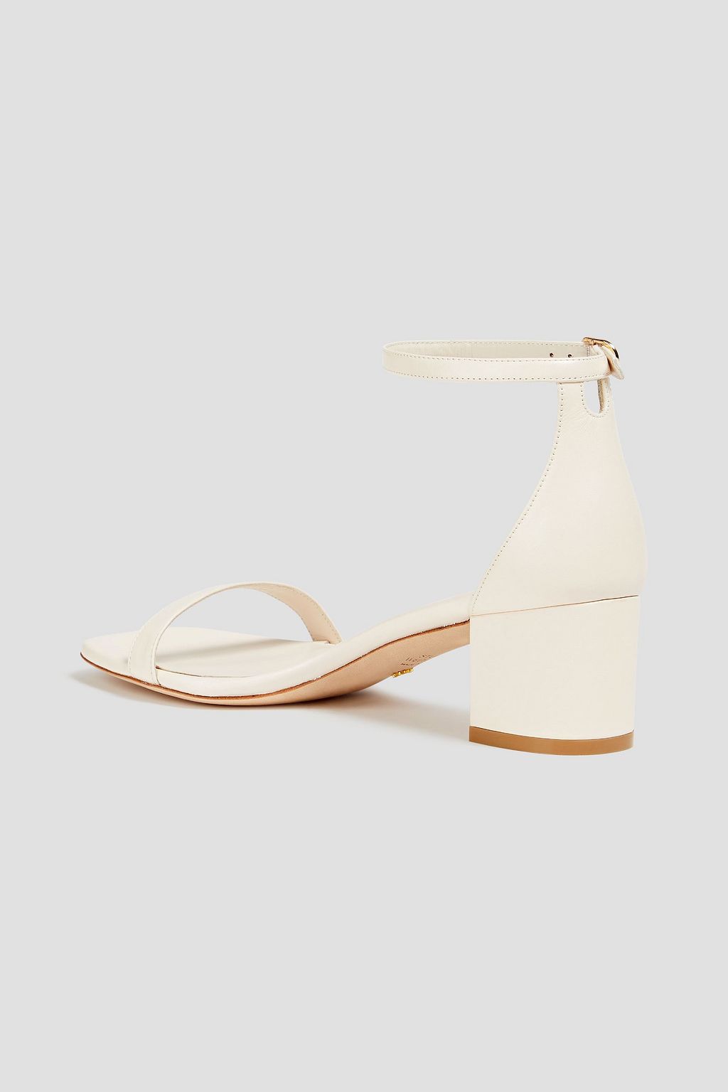 STUART WEITZMAN Simple Curve 50 leather sandals THE OUTNET