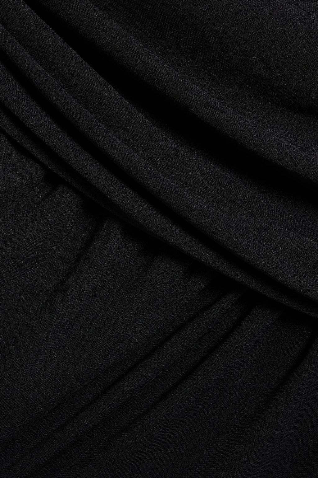 NICHOLAS One-shoulder cutout draped crepe midi dress