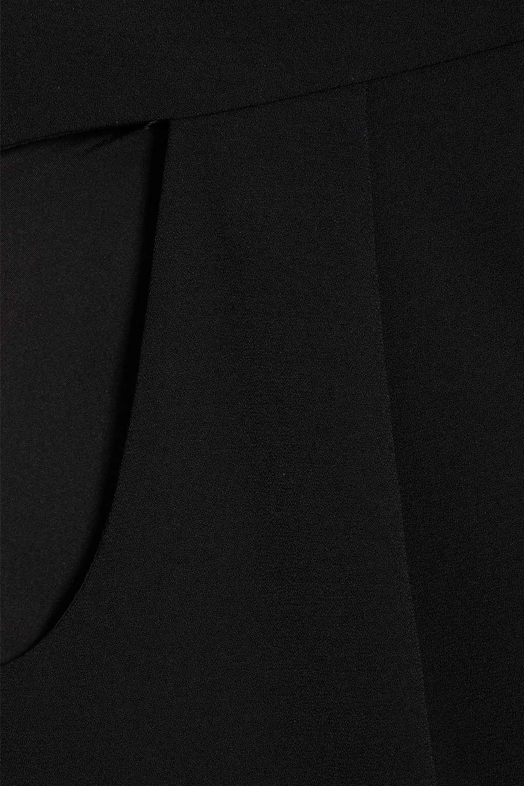 NICHOLAS Cutout pleated crepe straight-leg pants